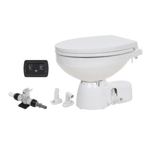 Jabsco Quiet Flush E2 Fresh Water Toilet Regular Bowl - 12V – Soft Close Lid Jabsco Quiet Flush E2 Fresh Water Toilet Regular Bowl - 12V – Soft Close Lid