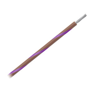 Pacer 14 AWG Gauge Striped Marine Wire 500' Spool - Brown w/Violet Stripe Pacer 14 AWG Gauge Striped Marine Wire 500' Spool - Brown w/Violet Stripe