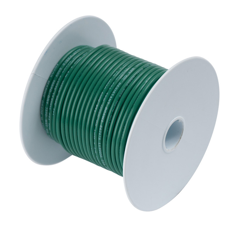 Ancor Tinned Copper Wire - 6 AWG - Green - 25' Ancor Tinned Copper Wire - 6 AWG - Green - 25'