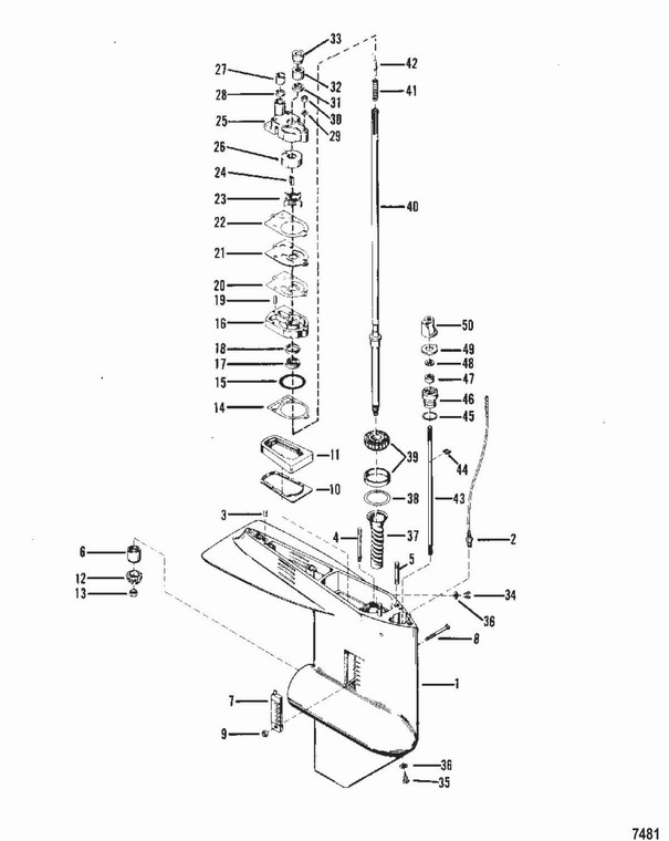 Mercury Marine Body Assy-W/P (Wsl) 77822A1 Mercury Marine Body Assy-W/P (Wsl) 77822A1