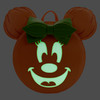 Loungefly Disney Glow Face Minnie Pumpkin Mini Backpack