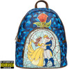 Loungefly Beauty and the Beast Stained-Glass Window Mini Backpack