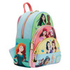 Loungefly Disney Princess Collage Triple Pocket Mini Backpack