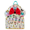Disney100 Mickey & Friends Classic All-Over Print Iridescent Mini Backpack With Ear Headband