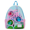 Sleeping Beauty Castle Three Good Fairies Stained Glass Mini Backpack