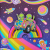 Lisa Frank Zoomer & Zorbit Rainbow 3" Collector Box Sliding Pin