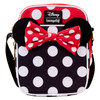 Loungefly Disney Minnie Rocks The Dots Nylon Passport Cross Body Bag