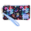 Loungefly The Little Mermaid 35th Anniversary Life is the Bubbles All-Over Print Nylon Zipper Pouch Wristlet