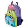 Monsters Inc. Mike, Sulley, and Randall Triple Pocket Mini Backpack | Loungefly Pixar