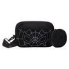 Loungefly Spider-Man Black & White Suit Sling Crossbody Bag with Coin Bag