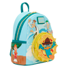 Phineas and Ferb faux leather mini backpack with Perry the Platypus applique pocket and interactive light-up details