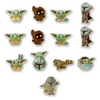 FiGPiN Mandalorian mystery enamel pins featuring Grogu, Din Djarin, and iconic Star Wars characters