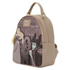 Loungefly Disney Sleeping Beauty mini backpack featuring Princess Aurora, Maleficent and the enchanted spinning wheel