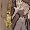 Loungefly Disney Sleeping Beauty mini backpack featuring Princess Aurora, Maleficent and the enchanted spinning wheel