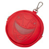 Loungefly Power Rangers Red Ranger sling crossbody bag with metallic Power Morpher design, gold dinosaur coin and detachable Red Ranger helmet coin bag