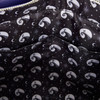 Loungefly Nightmare Before Christmas convertible tote bag in cream and purple featuring Jack Skellington and Sally surrounded by bats and night-sky artwork.