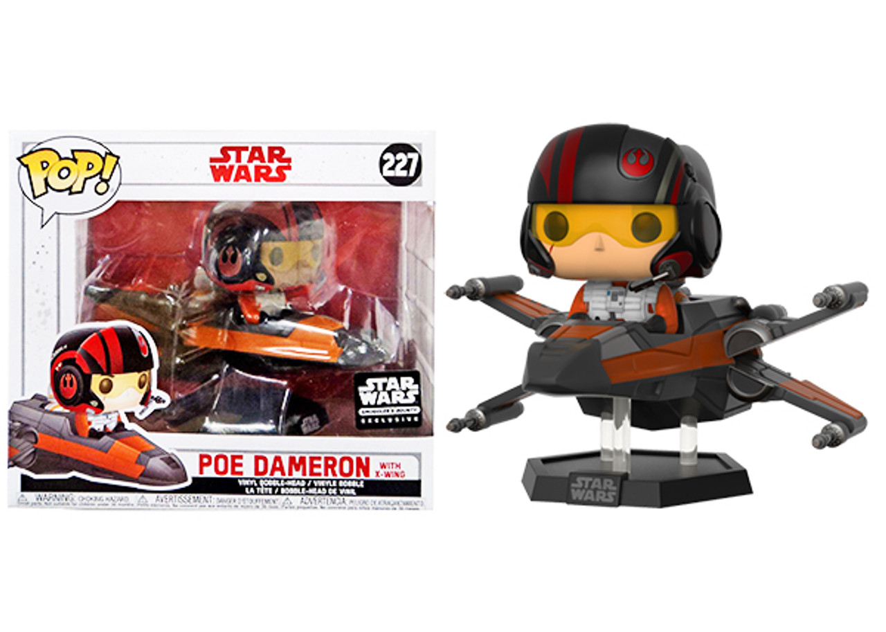 Pop Star Wars Exclusive Poe Dameron with X-Wing #227