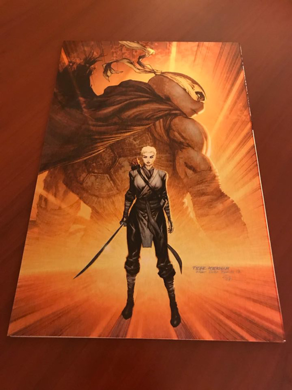 TMNT Jennika #1 C2E2 Exclusive Orange Metal Cover by Tyler