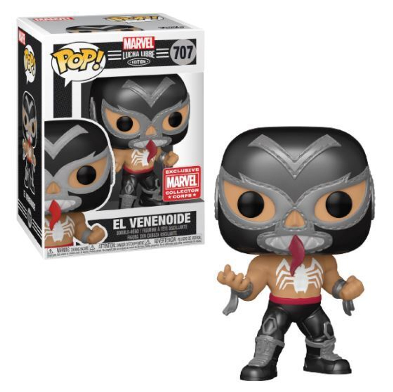 Pop! Marvel Collector Corps Exclusive Lucha Libre #707 Metallic El 