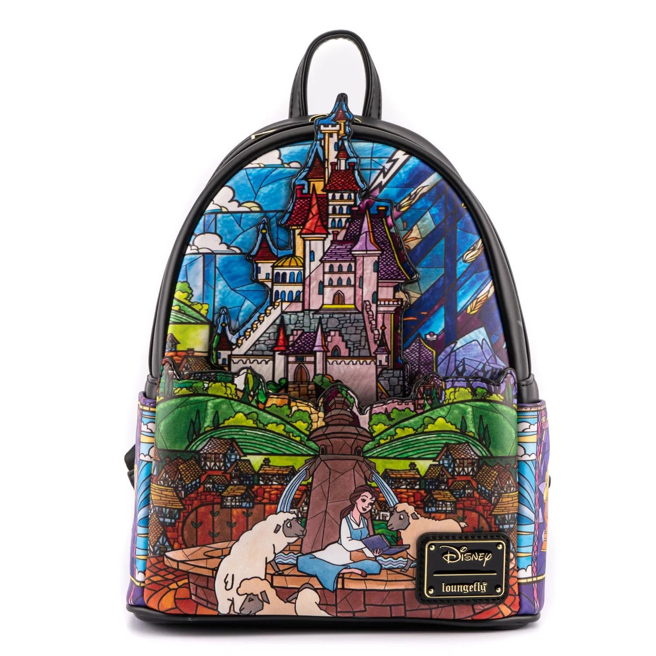 Beauty and the Beast Stained-Glass Window Mini-Backpack - Entertainment  Earth Exclusive