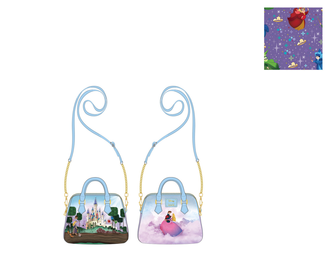Loungefly Sleeping Beauty Castle Crossbody Bag – TRADE KIT