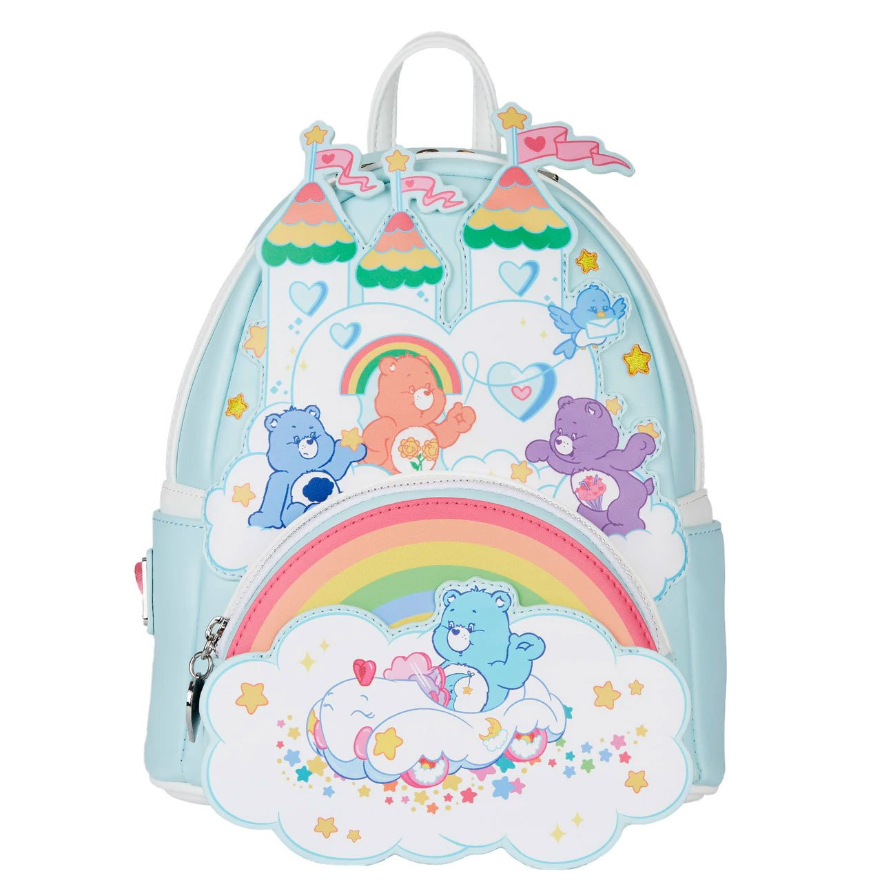 Loungefly Care Bears Clouds and Rainbows  Limited Edition Bag Backpack New Care Bears Cheer Bear & Share Bear Rainbow Umbrella Mini  main image 2