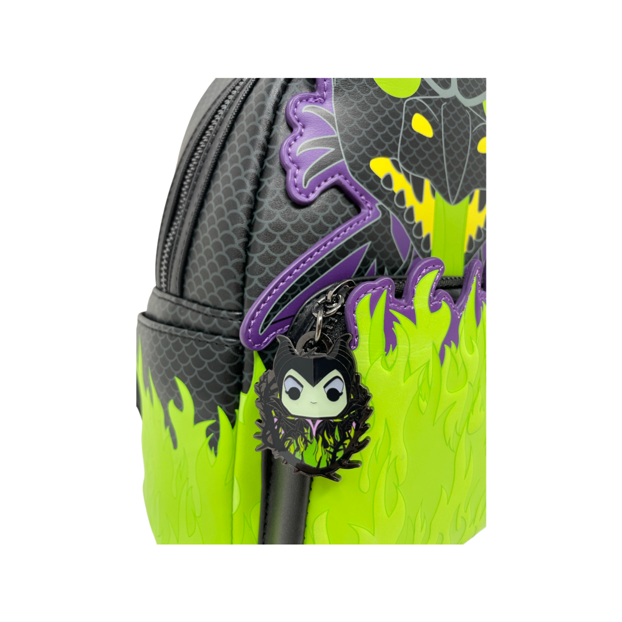 Loungefly Disney Maleficent Villains Dragon Faux Velvet Mini Backpack &  Wallet