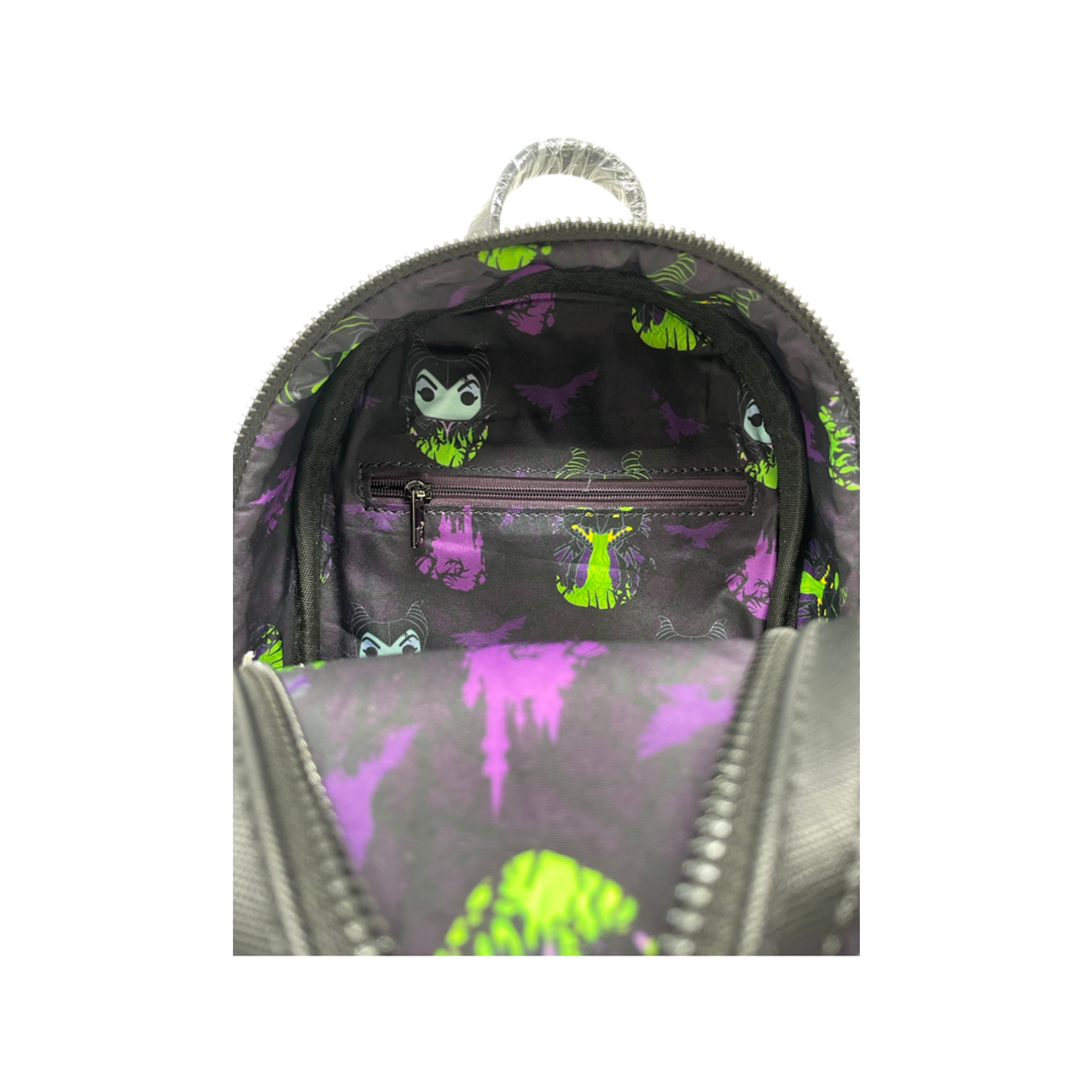 Loungefly Disney Maleficent Villains Dragon Faux Velvet Mini Backpack &  Wallet