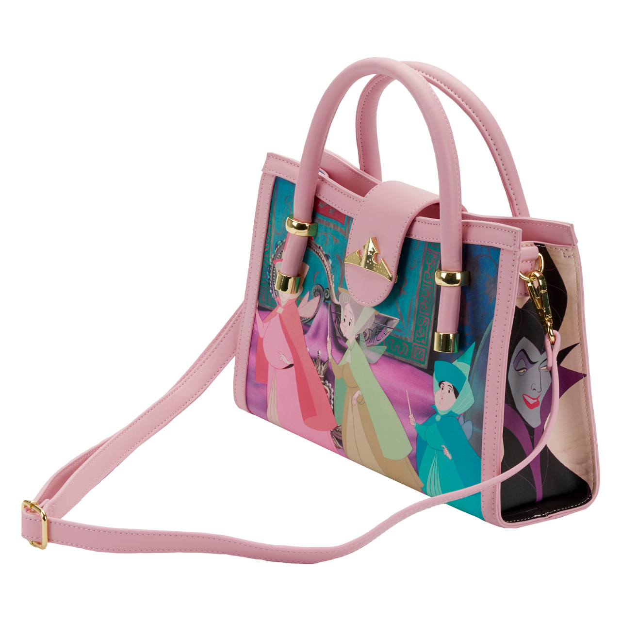 Loungefly Disney Princess Castle Series Sleeping Beauty Crossbody Bag