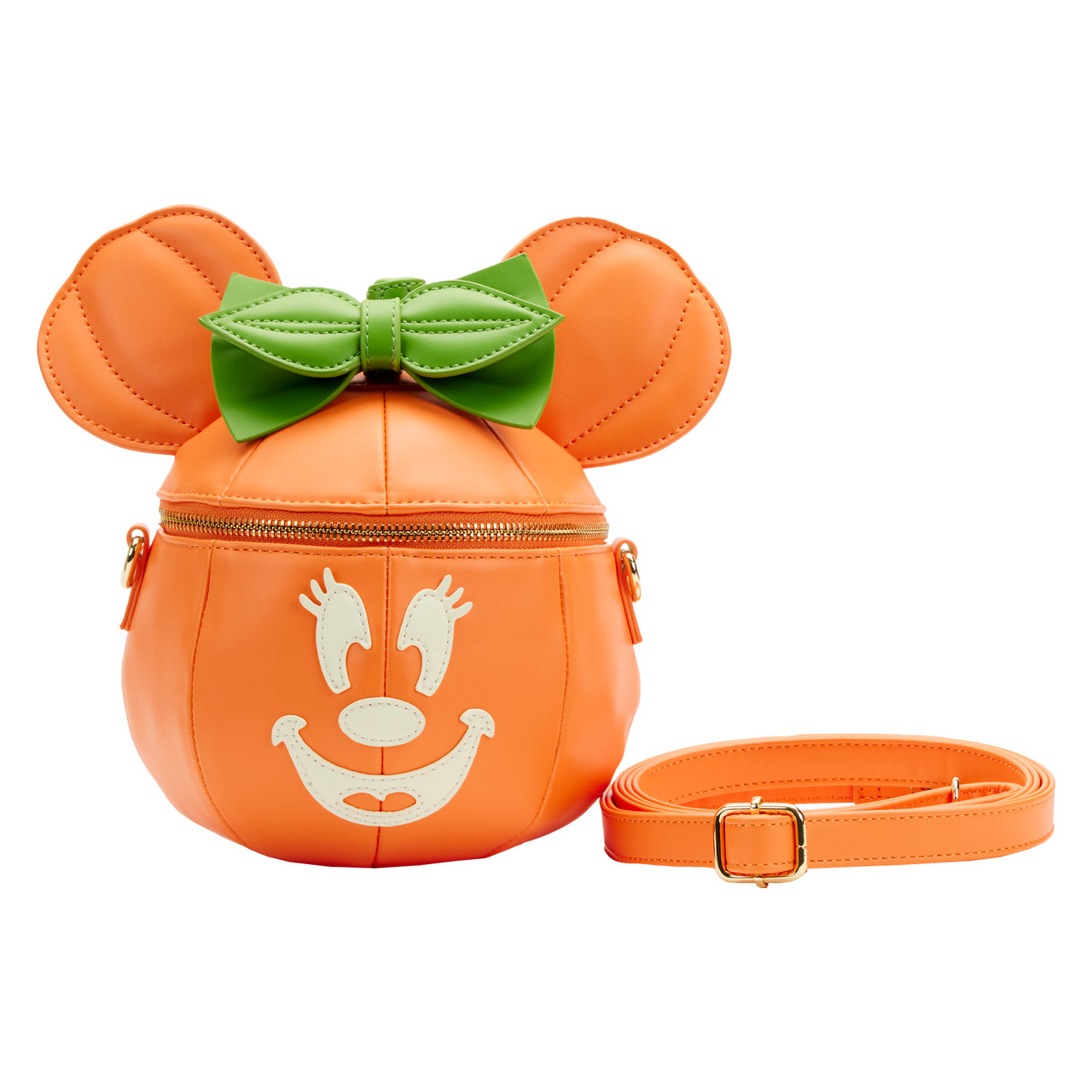Loungefly Disney Minnie Mouse Pumpkin Glow in the Dark Figural Backpack LOUNGEFLY Disney Minnie Mouse Pumpkin Figural Glow in the  main image 2