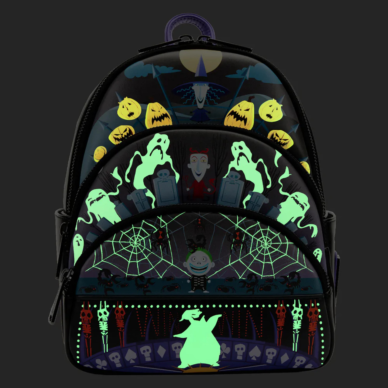 Loungefly Disney Nbc Triple Pocket Lock Shock Barrel Oogie Boogie