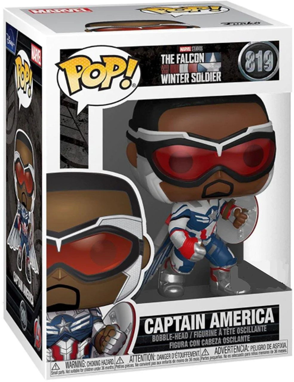 Pop! Marvel The Falcon and The Winter Soldier Captain America Blacklight  #987 - Comic Spot