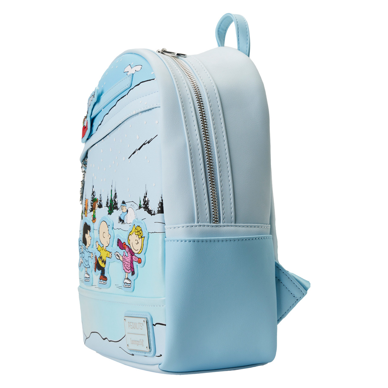 Loungefly Peanuts Snoopy and Woodstock Checkered Mini Backpack