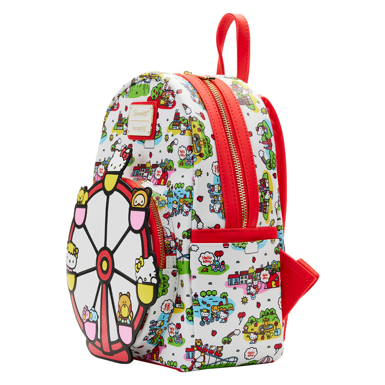 New Hello Kitty Picnic Loungefly Mini Backpack, Handbag, and