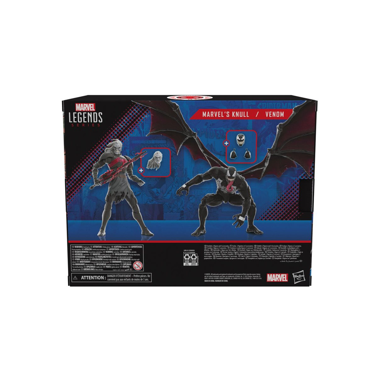 Spider-Man Marvel Legends King in Black Knull and Venom 6-inch 