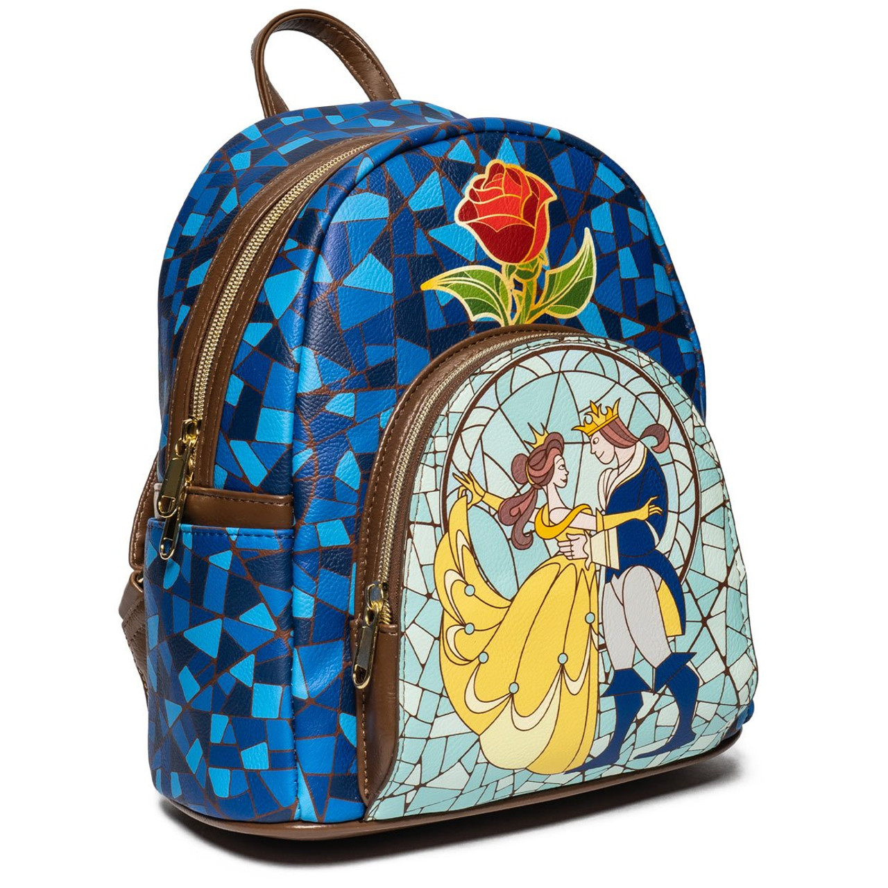 Beauty and the Beast Library Scene LoungeFly Mini-Backpack