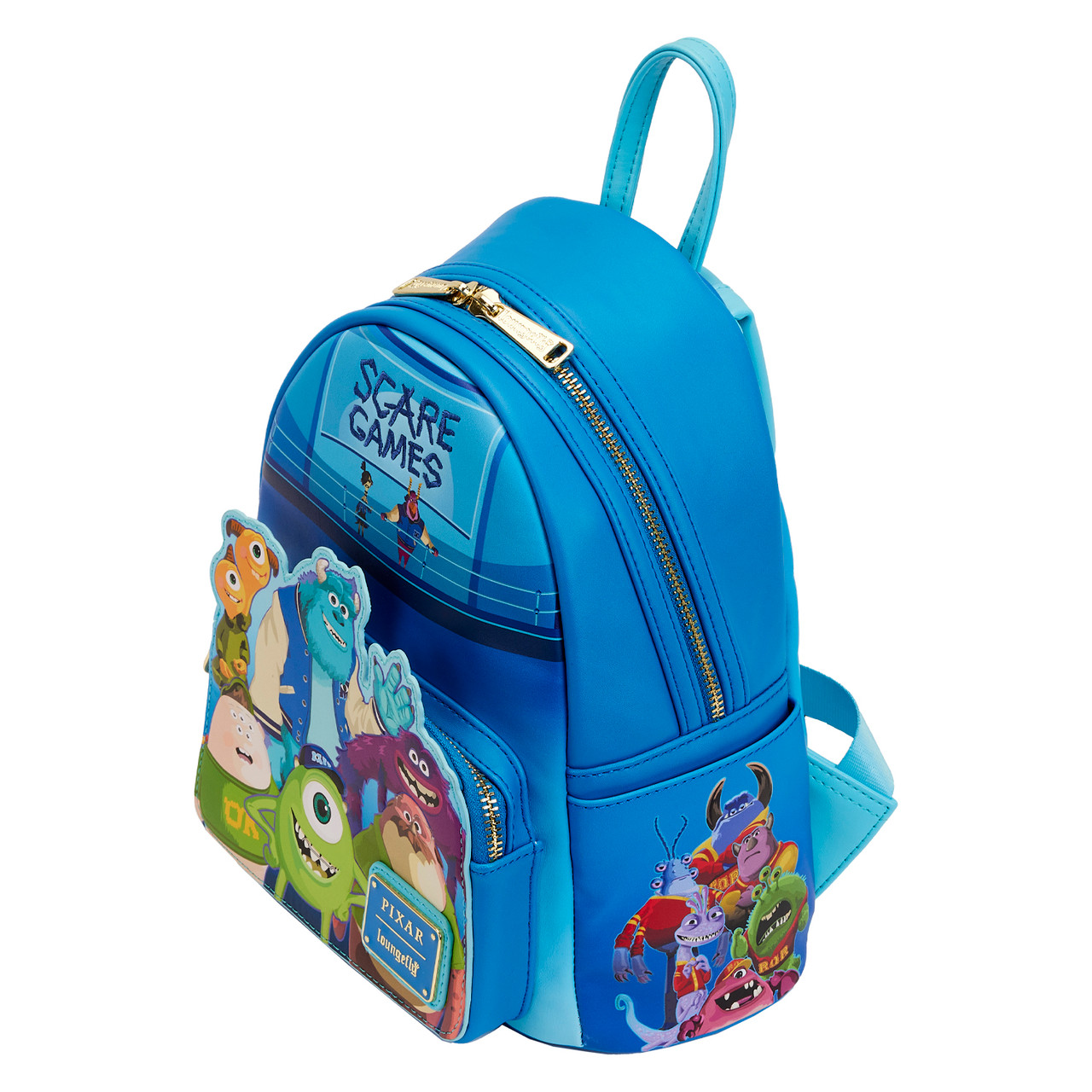 Disney Loungefly Monsters Inc. Company Mini Backpack "We Scare Because  We Care"