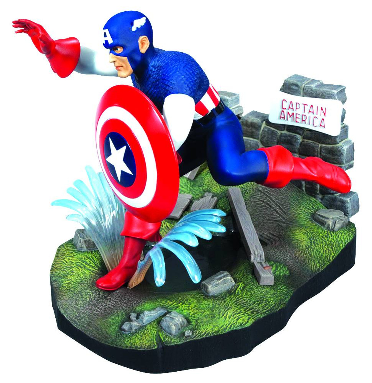 Round Captain America Model Kit - Comic Spot
