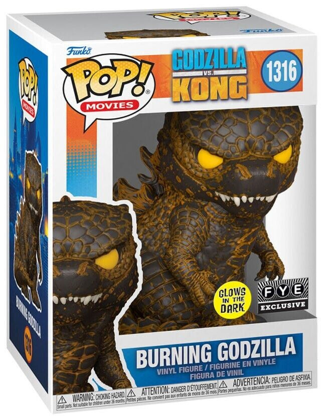 POP! Movies Godzilla Vs Kong Movie Glow-in-The-Dark Burning
