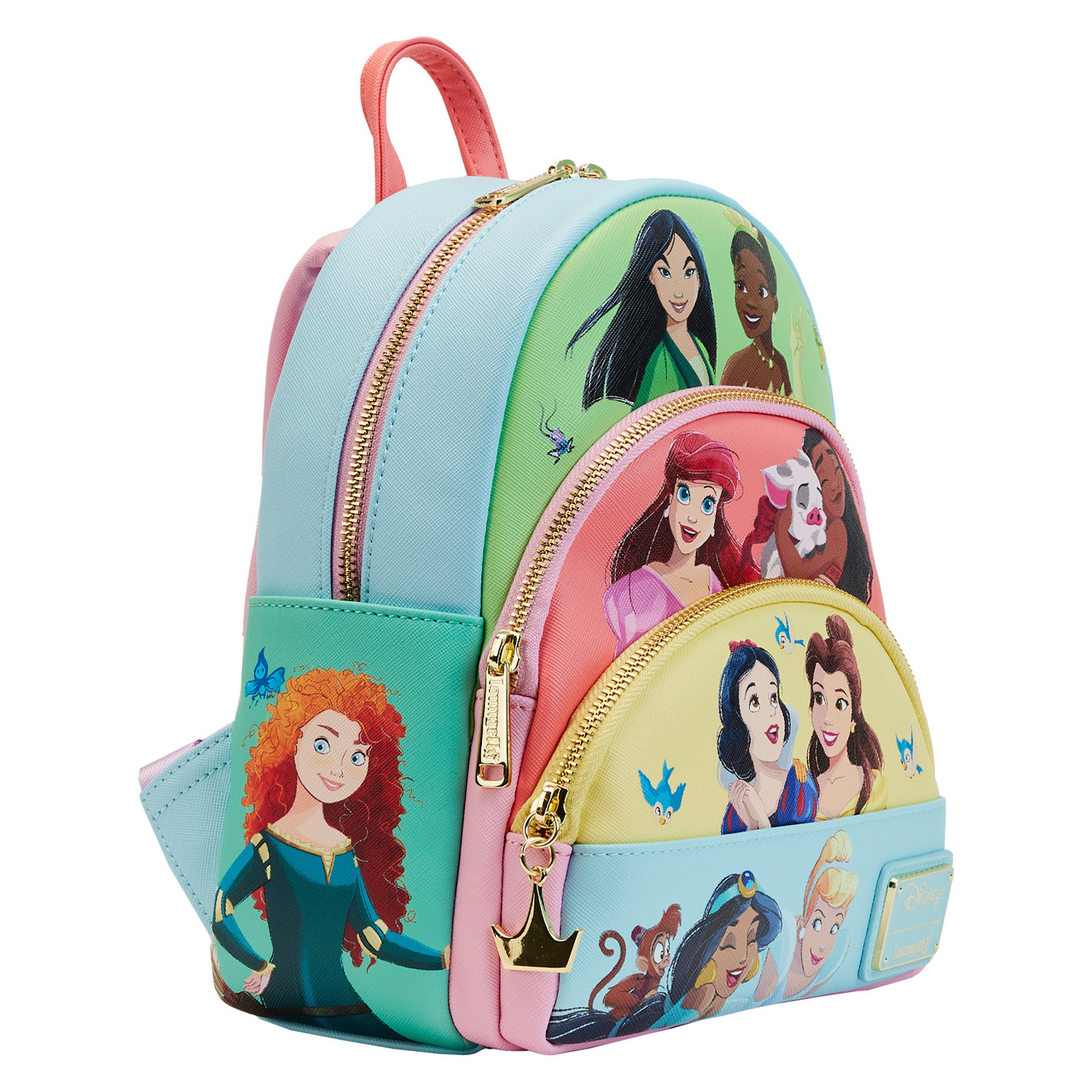 disney princess mini backpacks Triple Pocket Backpack Roadkill13 Every classic Disney tale begins by opening a book Beauty and the Beast Princess