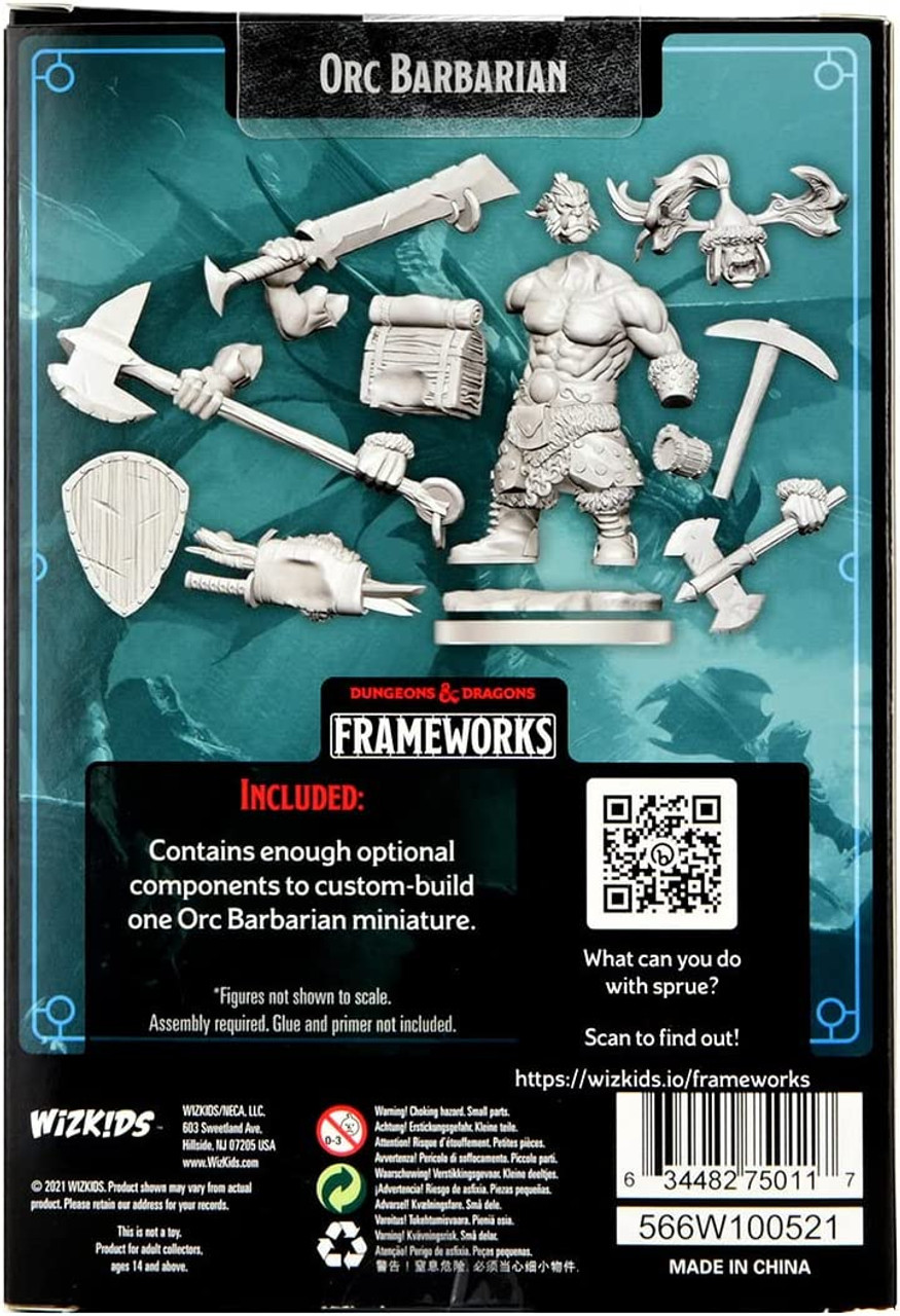 D&D Frameworks: Orcs Miniatures Set - Unpainted Unassembled Customizable  Miniatures. Dungeons & Dragons