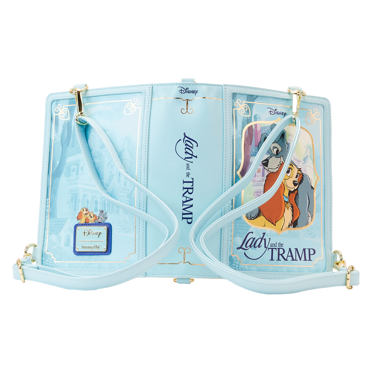 Loungefly Disney Lady And The Tramp Classic Book Convertible Cross