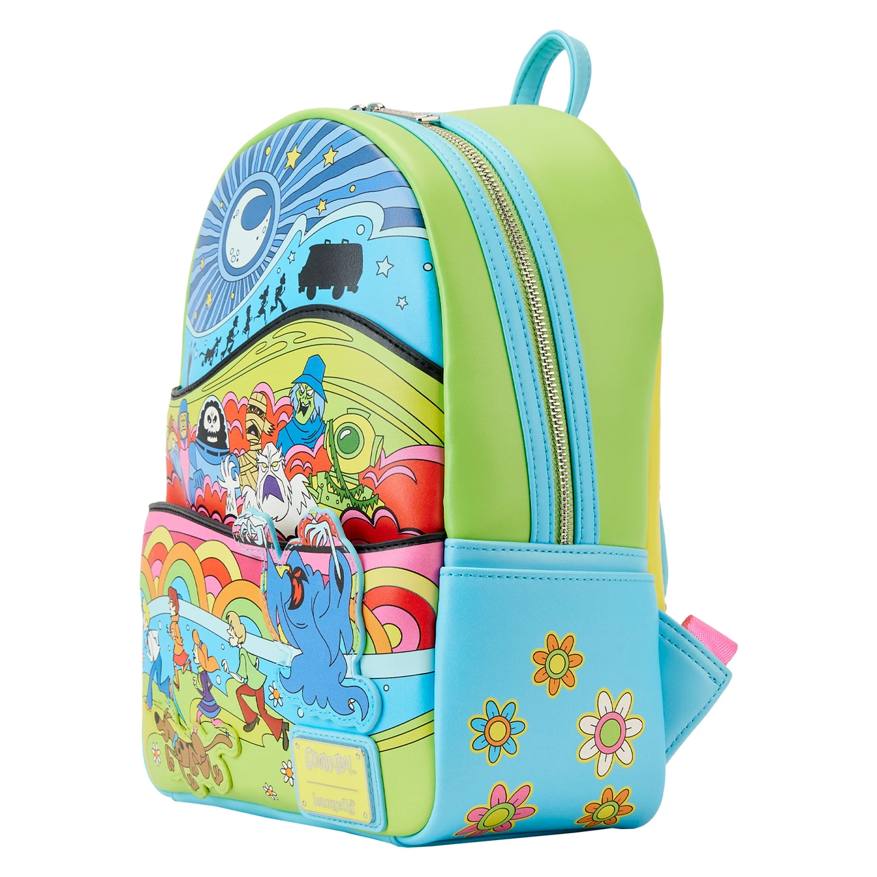Loungefly Scooby-Doo Blue and Yellow Backpack Loungefly Scooby Doo Monster Chase Mini Backpack – Circle Of  main image 2