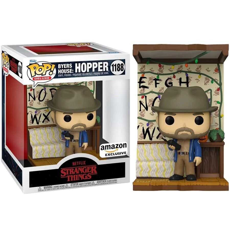 Stranger Things Hopper ファンコ ポップ1188 Pop! Deluxe: Stranger Things Build A Scene - Hopper #1188 - Comic Spot