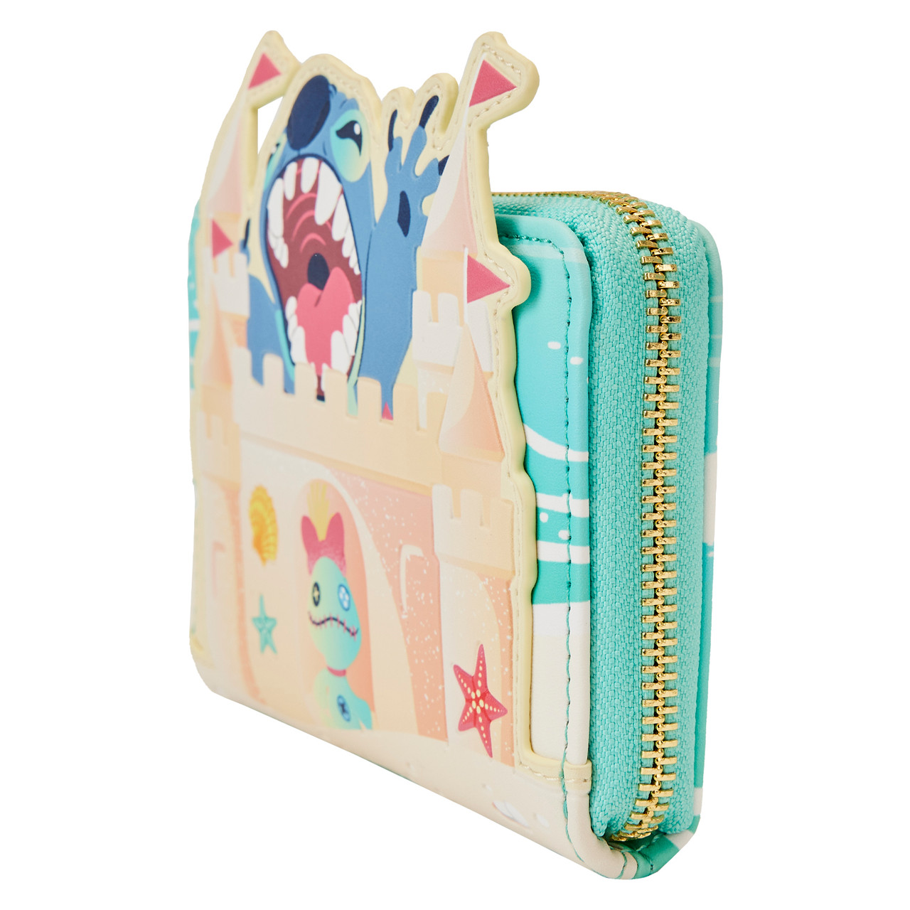 Loungefly Disney Stitch Sandcastle Beach Surprise Zip Around Wallet