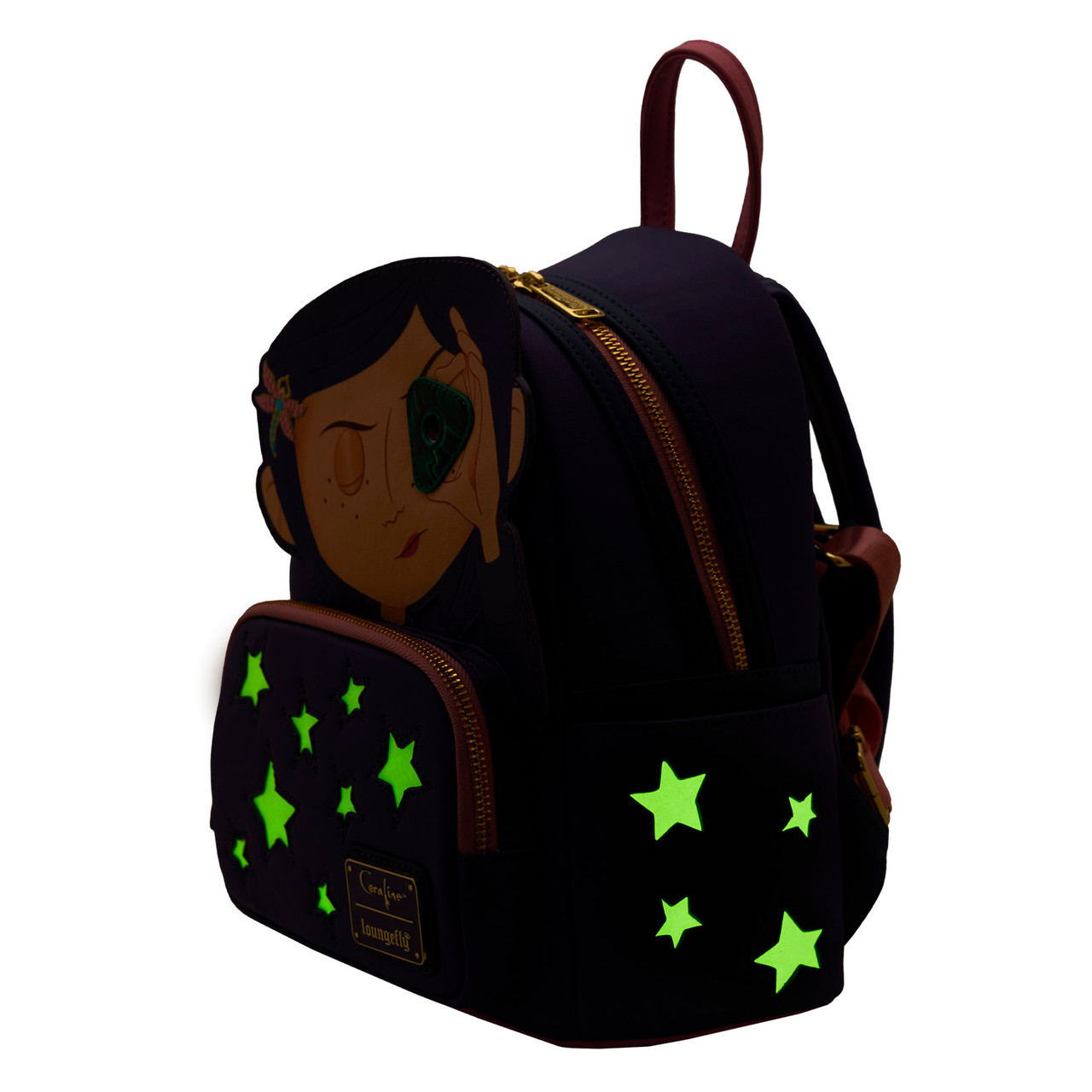 【Lounge Fly】Coraline Stars Cosplay Mini Backpack Loungefly Laika Coraline Stars Cosplay Mini Backpack - Comic