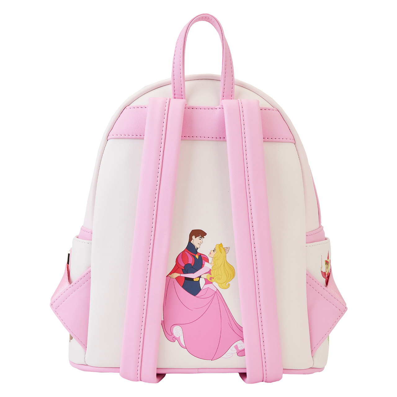 Loungefly Disney Sleeping Beauty Aurora Pink Sequin Mini Backpack and wallet