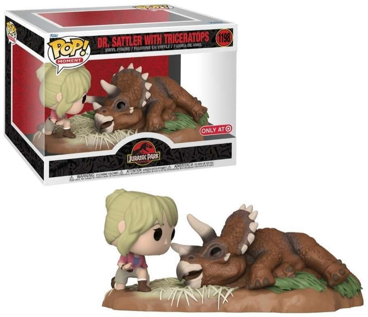 POP! Moment Jurassic Park Dr Sattler with Triceratops #1198 - Comic Spot