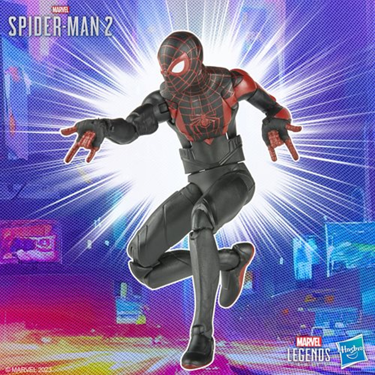 Hasbro Marvel Legends Spider-Man Retro Collection Miles Morales Spider-Man  6 Figure