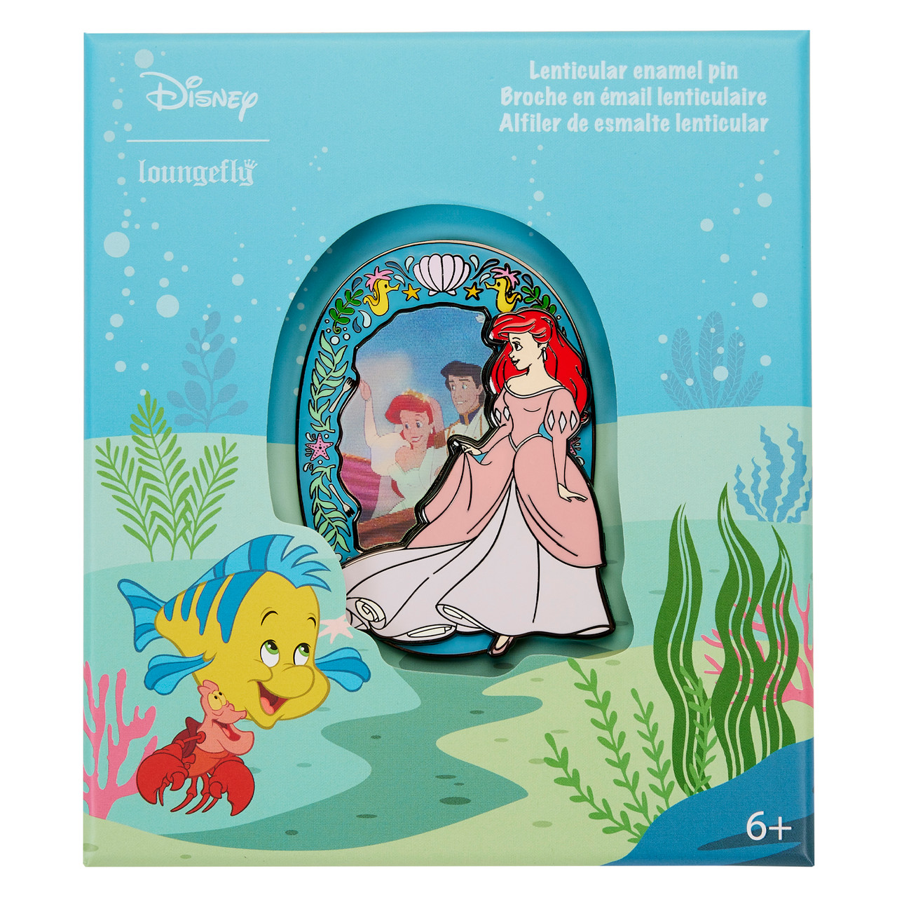 Loungefly Disney The Little Mermaid Princess Lenticular 3 Inch Pin